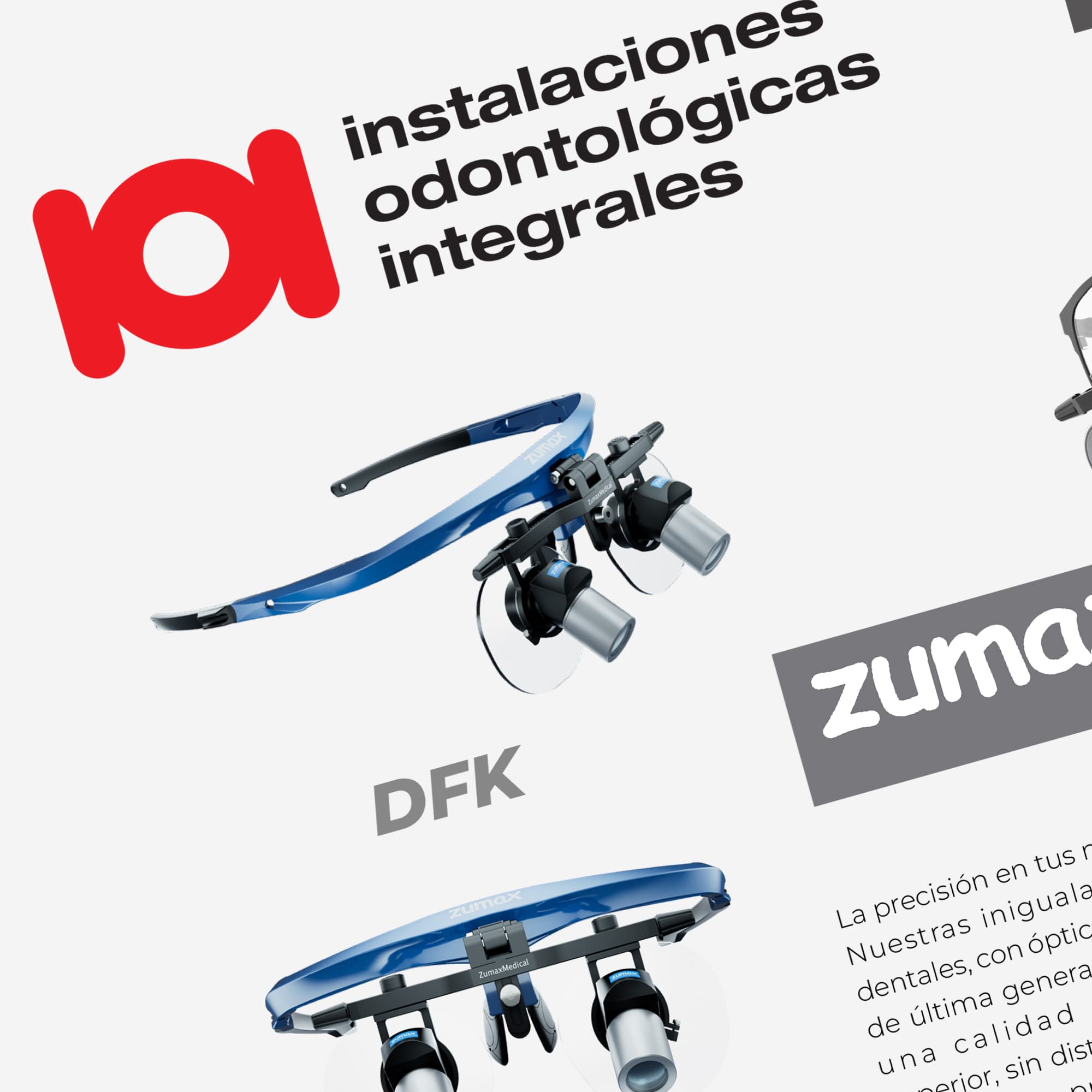 Detalle de producto: cavitador U600 LED y lupas binoculares Zumax DFK