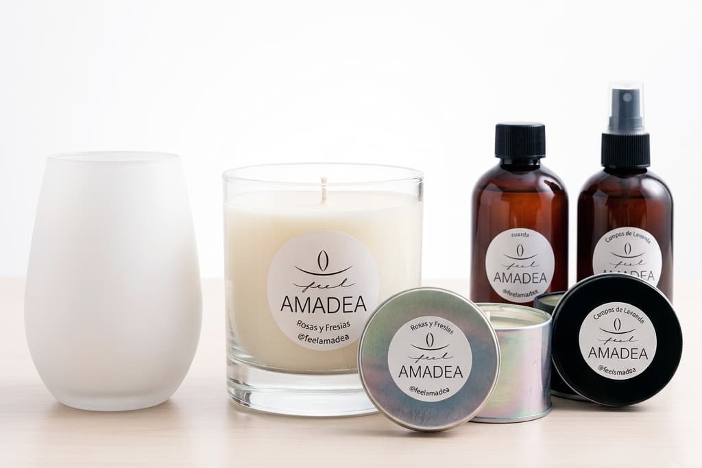 Familia de productos: velas, sprays y refills