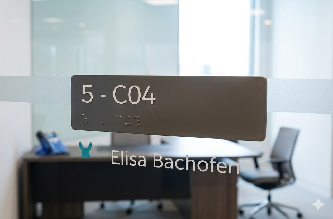 Detalles de blade signage en aluminio